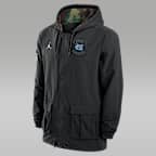 North Carolina Men's Jordan Brand Full-Snap Hooded Military Jacket