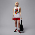 T-shirt sans manches à motif Jordan pour femme