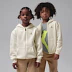 Dvoudílná souprava Jordan Brooklyn Fleece s mikinou s kapucí a zipem po celé délce pro malé děti