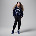 Sudadera con gorro sin cierre con estampado a cuadros para niños talla pequeña Jordan Brooklyn Essentials