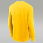 Michigan Sideline Slogan Men's Jordan Brand Dri-FIT College Long-Sleeve T-Shirt