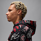 Sudadera con gorro sin cierre de tejido Fleece con estampado para hombre Jordan Essentials