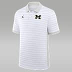 Michigan Sideline Victory Stripe Men's Jordan Brand Dri-FIT College Polo