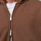 Sudadera con gorro de piel sintética de cierre completo Jordan Flight para hombre