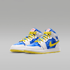 Air Jordan 1 Mid Sneaker School Big Kids' Shoes