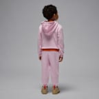 Conjunto de 2 piezas de sudadera con gorro sin cierre infantil Jordan Brookly French Terry