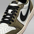 Air Jordan 1 Retro Low 'Medium Olive and Summit White' Men's Shoes