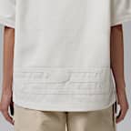 조던 여성 우븐 반팔 탑