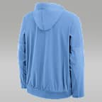 Chamarra universitaria marca Jordan con gorro de medio cierre para hombre North Carolina Sideline Anorak