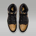 Air Jordan 1 Retro High OG 'Black and Gold' Men's Shoes