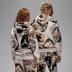 Sudadera con gorro sin cierre de tejido Fleece con estampado para hombre Jordan MVP