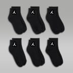 Jordan Everyday Essentials Big Kids' Ankle Socks (6 Pairs)