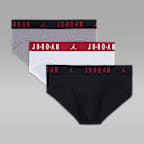 Jordan Men's Flight Cotton Hip Briefs (3-Pack)