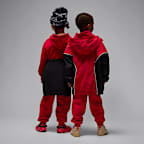 Conjunto de 2 piezas con sudadera con gorro sin cierre para niños talla pequeña Jordan Brooklyn Fleece