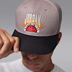 조던 에센셜 프로 스트럭처드 플랫 빌 모자