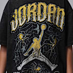 Jordan Big Kids' AJ4 Tour Yellow Retro T-Shirt