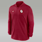 Oklahoma Men's Jordan Brand Dri-FIT College 1/2-Zip Top