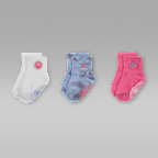 Calcetines adherentes Blue Jeans and Bling para bebé (12-24 meses) (3 pares) Jordan