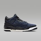 Air Jordan 3 x Levi's® "Indigo and Gym Red" Men's Shoes