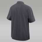 UCLA Sideline Coach Men's Jordan Brand College 1/2-Zip Short-Sleeve Hooded Jacket