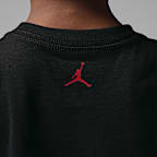 Playera Jumpman Stencil Splatter para niños talla pequeña Jordan