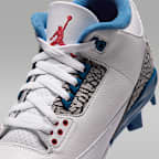 Tacos de béisbol para hombre Jordan 3 Retro MCS "True Blue"