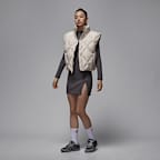 조던 브루클린 여성 써마 핏 퀼팅 패딩 베스트