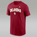 Oklahoma Primetime Arch Stack Men's Nike College T-Shirt - Crimson