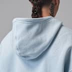 Jordan Brooklyn Fleece Bol Kesimli Tam Boy Fermuarlı Erkek Kapüşonlu Üstü