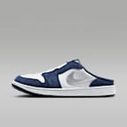 White/Midnight Navy/Metallic Silver