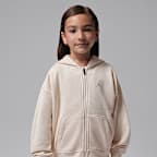 Conjunto de 2 piezas con sudadera con gorro de cierre completo para niños talla pequeña Jordan Brooklyn Fleece