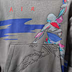 Sudadera con gorro sin cierre de tejido Fleece con gráfico oversized para hombre Jordan Brooklyn