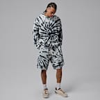 조던 브루클린 플리스 남성 타이다이 풀오버 페스티벌 후디