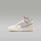 Jordan 1 Retro High OG Little Kids' Shoes - Sail/Pale Ivory/Coconut Milk/University Red