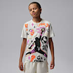 Playera Air Jordan World Tour Merch para niños talla grande Jordan