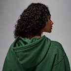 Felpa corta con cappuccio e fodera in satin Jordan Flight Fleece – Donna