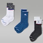 Calcetas retro AJ3 Jordan para niños (3 pares)