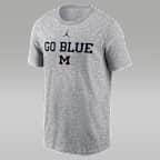 Michigan Sideline Mantra Men's Jordan Brand Dri-FIT College T-Shirt - Navy