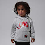 Conjunto de sudadera con gorro sin cierre Interstate 23 de 2 piezas con tejido Fleece infantil Jordan 