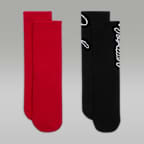 Jordan Big Kids' Sparkle Mesh Half Crew Socks (2 Pairs)