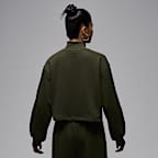 조던 브루클린 플리스 여성 쿼터 지퍼 하이크 마이크 탑