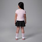 Conjunto de 2 piezas de skort plisado para niños de preescolar Jordan