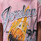 Jordan Little Kids' She's On Fire Script T-Shirt