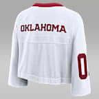 Oklahoma Logo Women's Jordan Brand Dri-FIT College Cropped Jersey