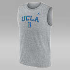 Camiseta sin mangas universitaria marca Jordan Dri-FIT para hombre UCLA Primetime Arch Legend