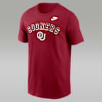 Playera universitaria Nike para hombre Oklahoma Legacy Nickname - Carmesí