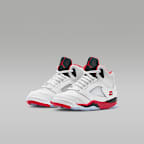 Jordan 5 Retro "Fire Red Black Tongue" Little Kids' Shoes