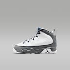 Air Jordan 9 Retro "Flint Grey and French Blue" Little Kids' Shoes