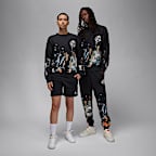 Jordan Artist Series by Jammie Holmes Fleece Crew-Neck Sweatshirt