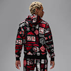 Sudadera con gorro sin cierre de tejido Fleece con estampado para hombre Jordan Essentials